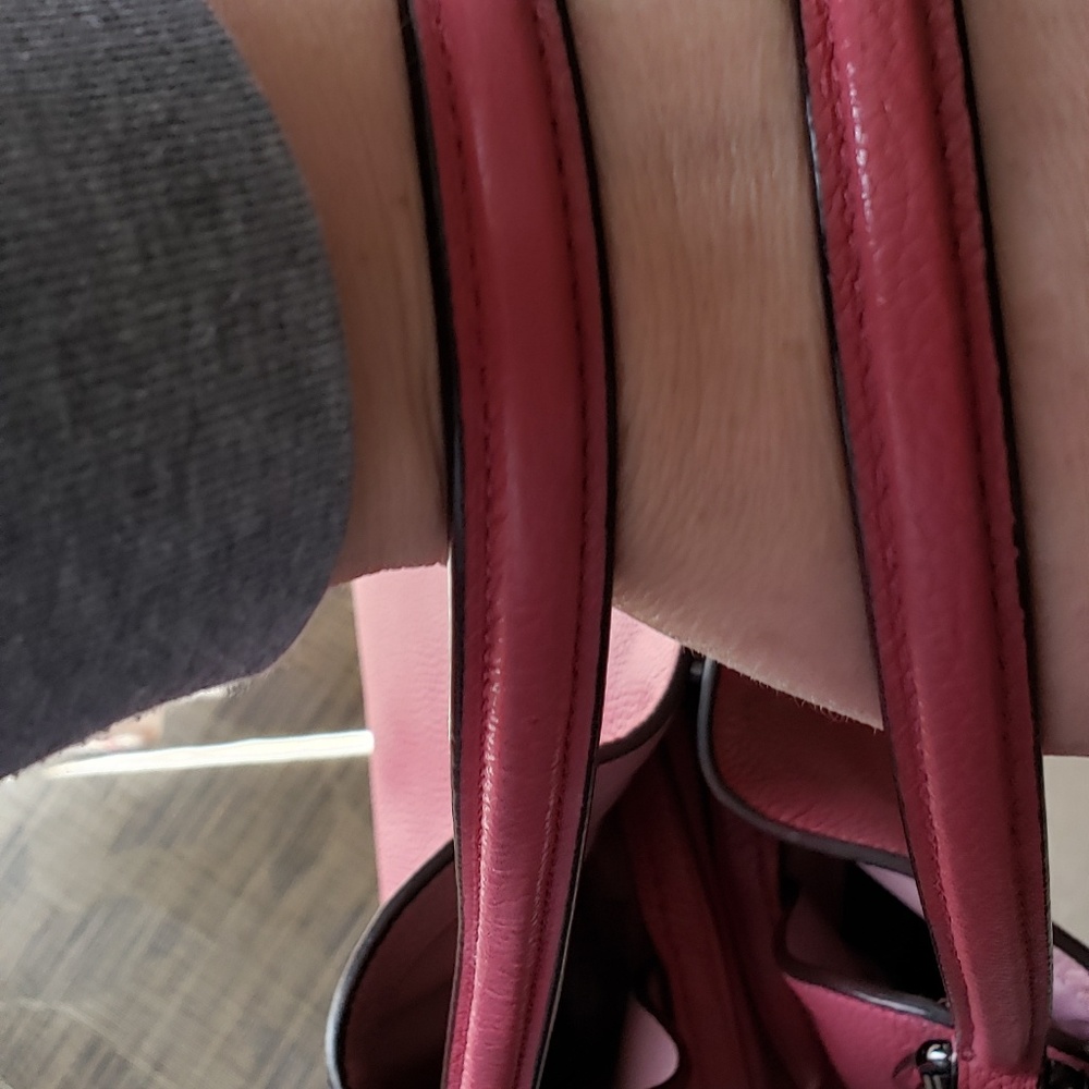 Coach Pink Eddie Shoulder Bag - Picture 4 of 6